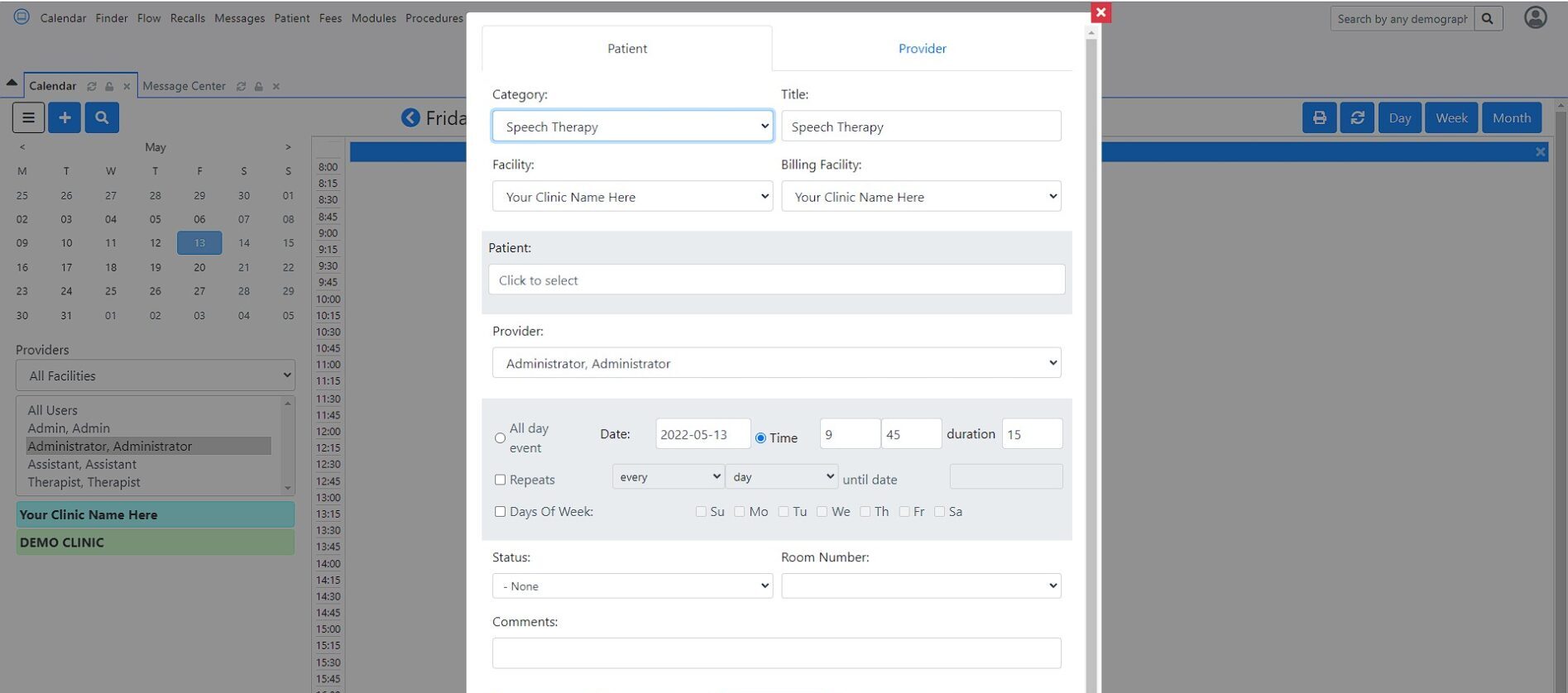 Online EMR Scheduler